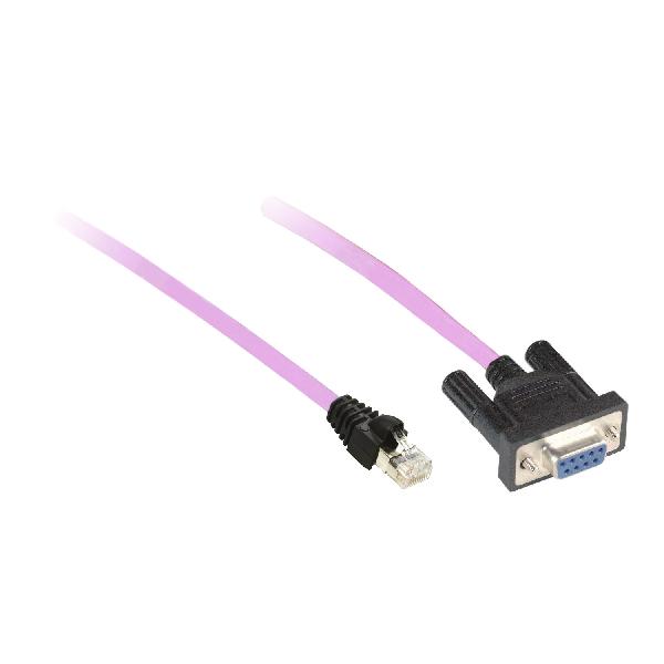 Cordon CanOpen, 3m, SUB D 9 femelle RJ45, terminaison fin de lig