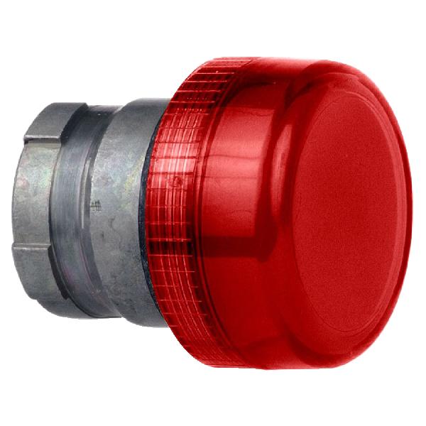 tête pour voyant diam 22 ronde cabochon lisse rouge