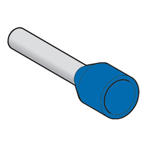 Embout moyen 0,75mm² bleu NF