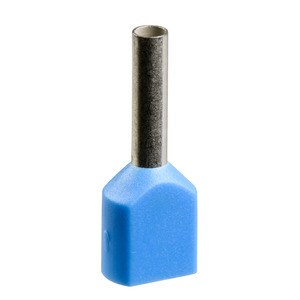 Embout D moyen 0,75mm² bleu NF