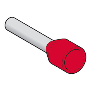 Embout moyen 1mm² rouge DIN