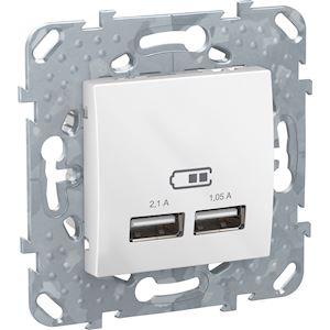 CHARGEUR USB 2.1A+SUPPORT BLC