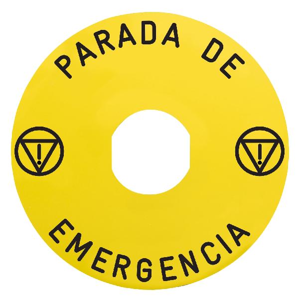 ETIQUETTE PARADA DE EMERG