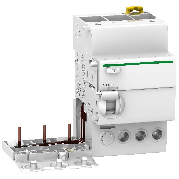 BLOC DIF iC60 - blocs additifs mis à la terre - 3P - 25A - 500mA - type A