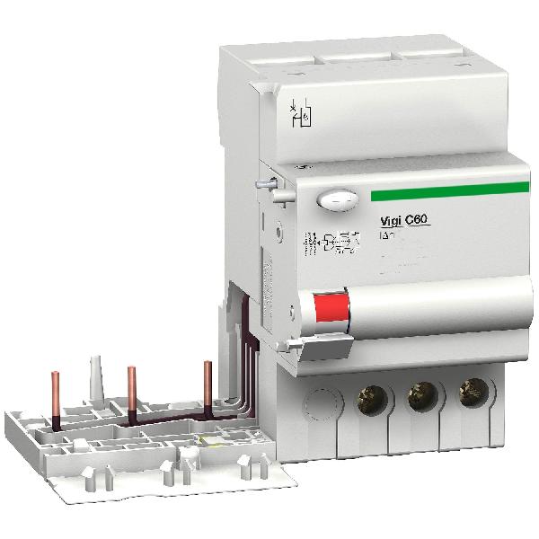 BLOC DIF C60 - disjoncteur modulaire - 3P - 63A - classe AC - 300mA