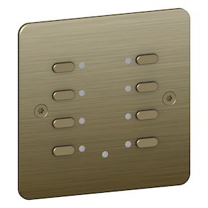 KNX 8 POUSSOIRS BRONZE