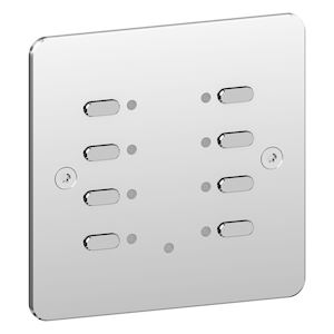 KNX 8 POUSSOIRS CHROME