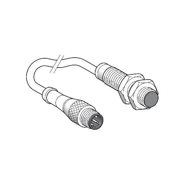 détecteur inductif XS1 cylindrique M12 Sn 2 mm connecteur M12