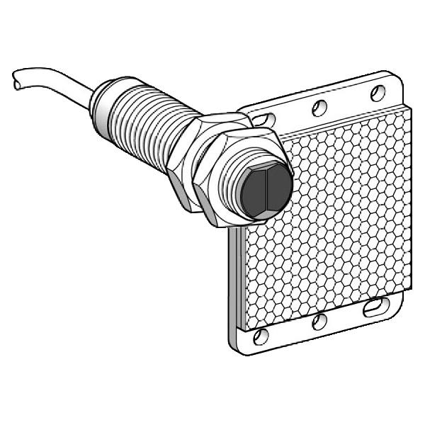 détecteur photoélectrique XU1 reflex Sn 4 m câble 2m