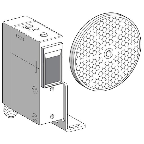 détecteur photoélectrique XUJ reflex polarisé Sn 6 m connecteur M12