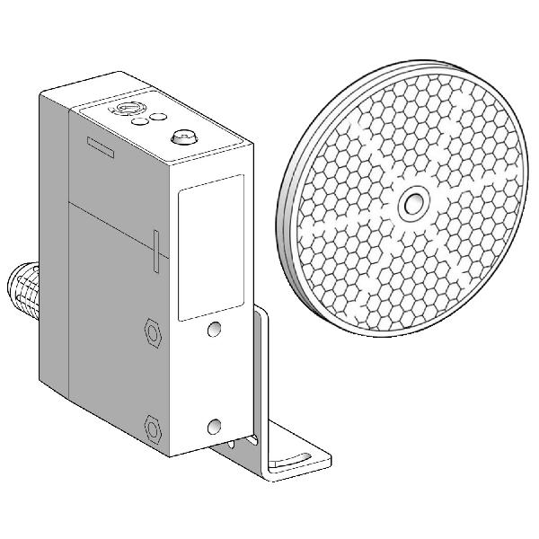 détecteur photoélectrique XUJ reflex Sn 8 m connecteur M12