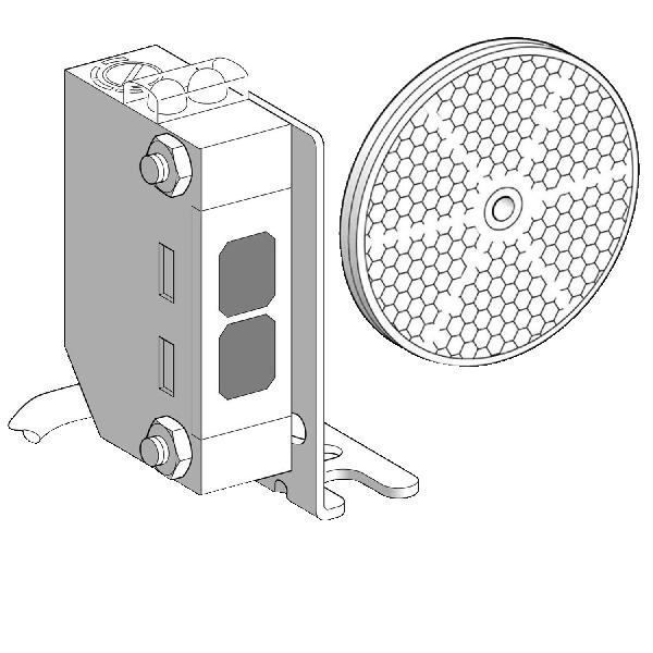 détecteur photoélectrique XUM reflex polarisé Sn 2 m câble 2m