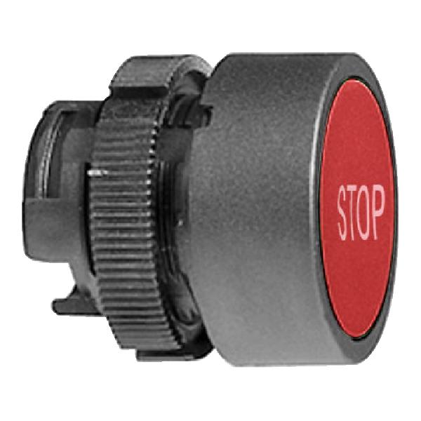 tête bouton poussoir diam 22 rouge STOP