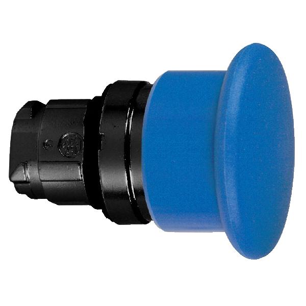 tête bouton poussoir diam 40 mm diam 22 bleu