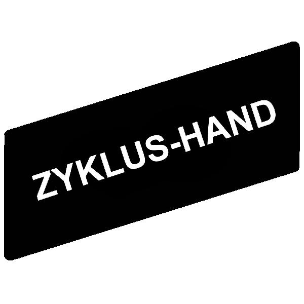 marked legend 8 x 27 mm for legend holder 30 x 40 mm - ZYKLUS-HAND