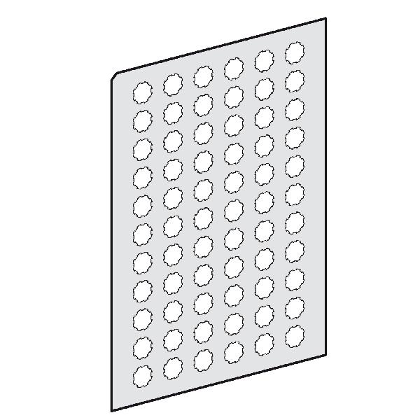 sheet of 66 marked legends with marking ZU