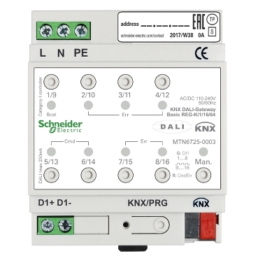 Actionneur DALI KNX 1 ligne