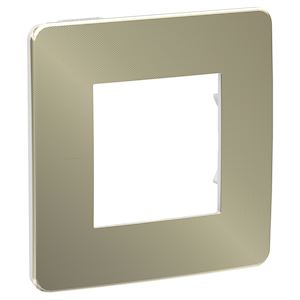 Plaque finition bronz/Blanc 1P