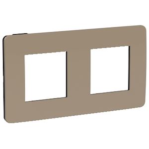 Plaque finition Taupe/Bl A 2P