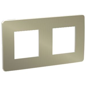 Plaque finition bronz/Blanc 2P