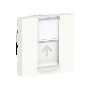 Prise RJ45 x1 cat5UTP 2m Blanc