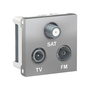 Prise TV + FM + SAT 2m Alu