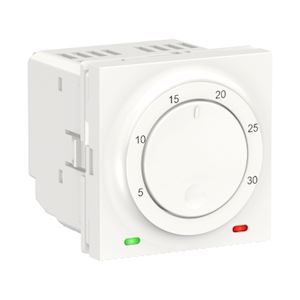 Thermostat chauf/clim 8A Blanc