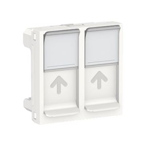 Prise 2 RJ45 S-One 2m Blanc