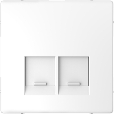 Enjo simple RJ45x2 blanc lotus