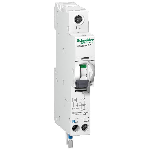 DISJ DIF iC60H 1P N - C - 40 A - 30 mA - 240 V