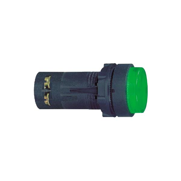 Harmony bouton-poussoir LUMIN vert Ø22 - pousser-pousser - 24V - 1F