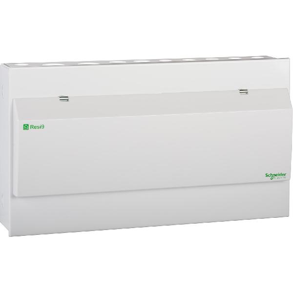 2+5+5 Resi9 metal consumer unit - 1 x 100A Sw + 2 x 100A RCCB