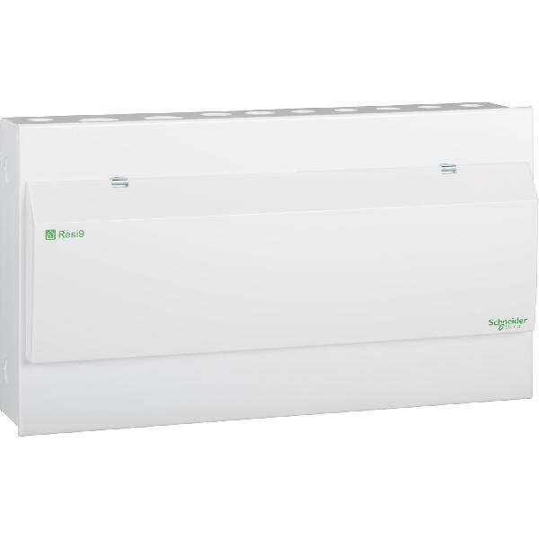 2+5+5 Resi9 metal consumer unit - 1 x 63A Sw + 2 x 63A RCCB