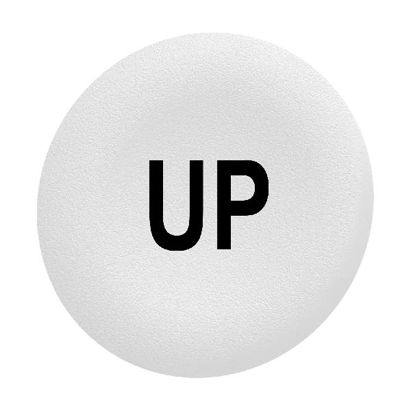 Harmony - capsule pr bouton poussoir - Ø22 - affleurant lisse - 'UP' - blanc