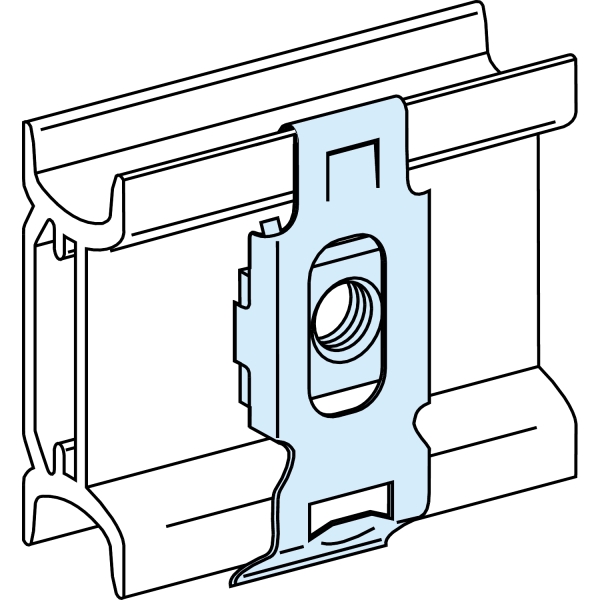 20 ECROUS FIXATION RAIL D