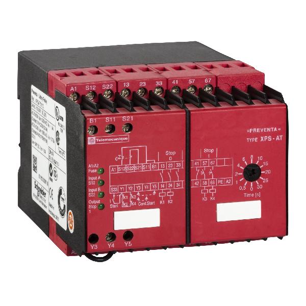 Surveill AUr + inter 24VCACC circuit sécu: 3 ouverture directe + 2 retardée 1O