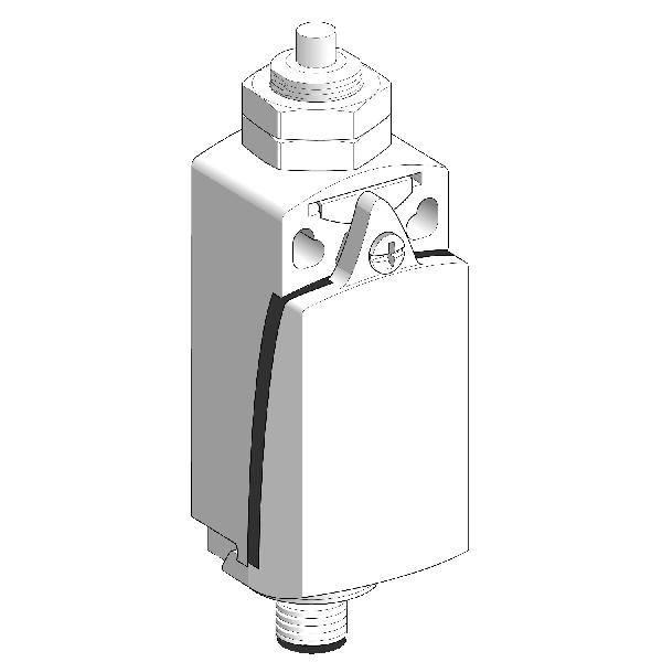 interrupteur de position XCKD poussoir acier 1 O plus 1 F