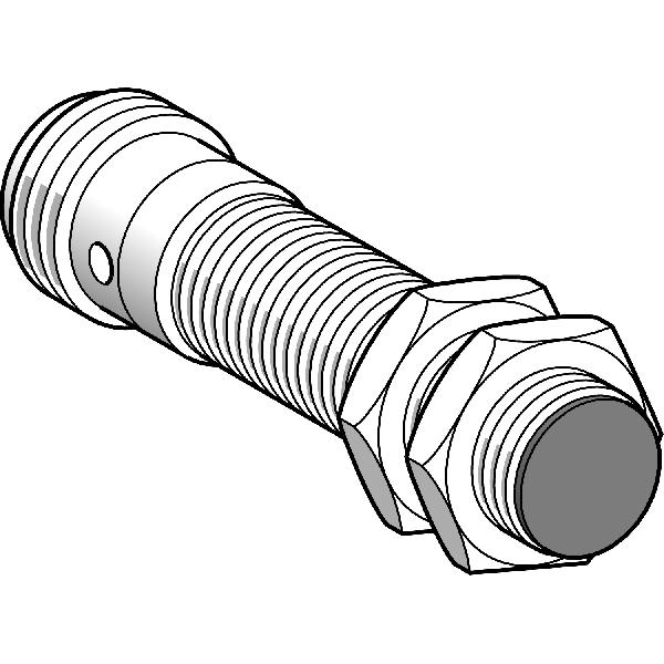 détecteur inductif XS1 cylindrique M18 Sn 5 mm connecteur 7 et 8 pouce