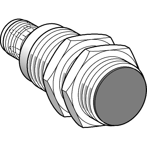 détecteur inductif XS1 cylindrique M30 Sn 10 mm connecteur M18