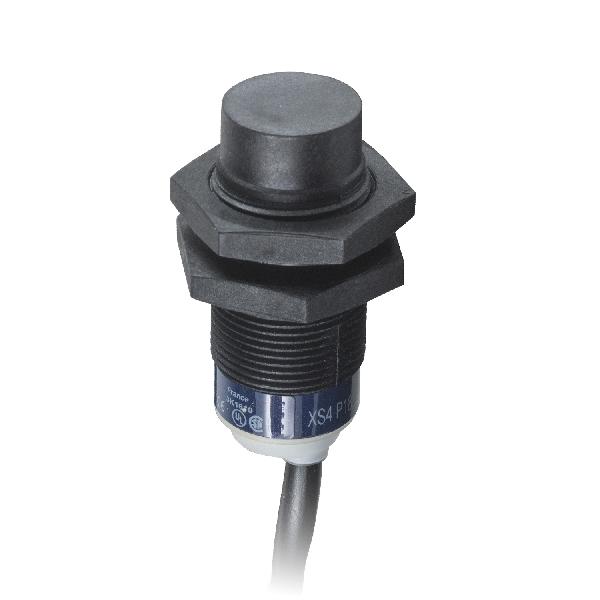 détecteur inductif XS4 cylindrique M18 Sn 8 mm connecteur DIN