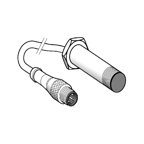 détecteur inductif XSL cylindrique diam 12 mm Sn 3 mm connecteur M12 déporté