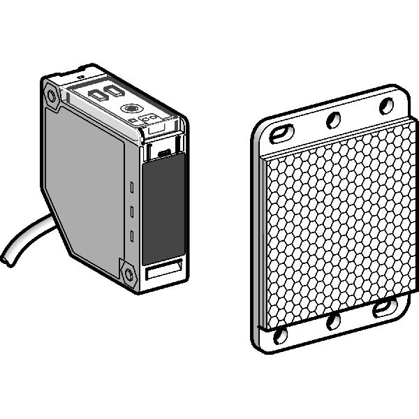 détecteur photoélectrique XUK reflex polarisé Sn 5 m câble 2m