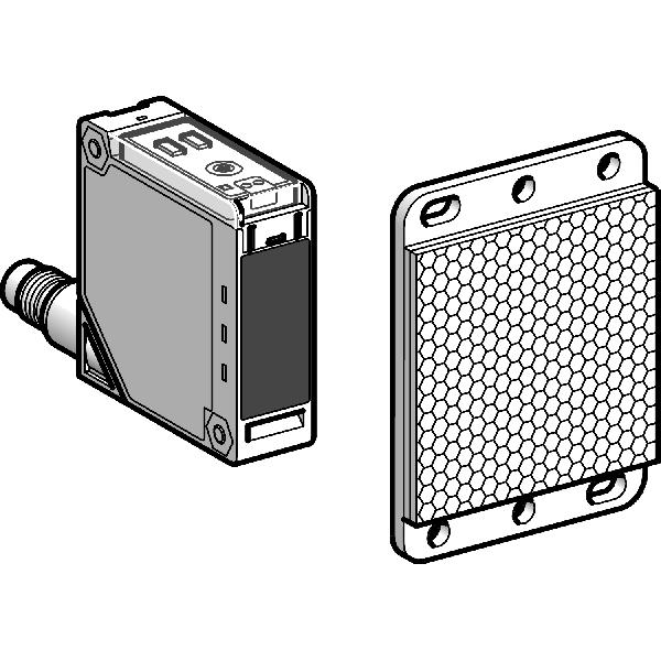 photoelectric sensor - object - Sn 5 m - NO or NC - M12 connector