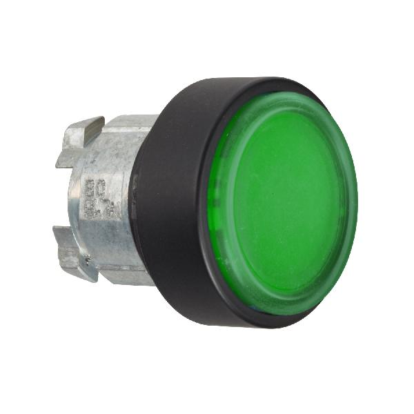 tête bouton poussoir diam 22 vert