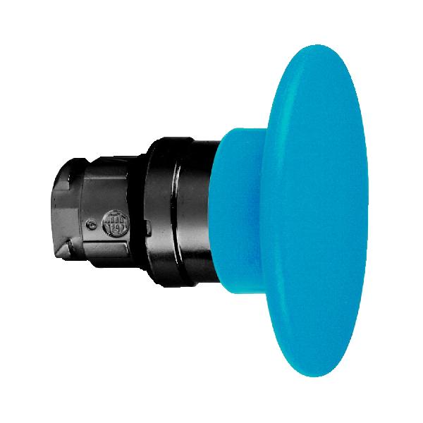 tête bouton poussoir Ø 60 mm - Ø 22 - bleu