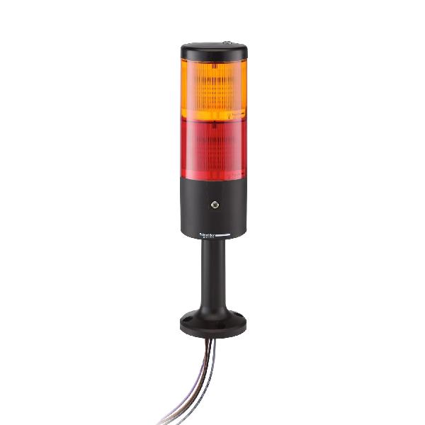 COLONNE 2 ETAGES ORANGE ET ROUGE DEL 24V