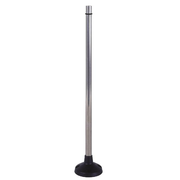 accessoire XVP tube avec pied intégré l=410 mm aluminium noir