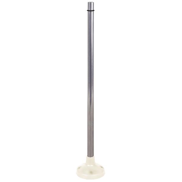 accessoire XVP tube avec pied intégré l=410 mm aluminium crème