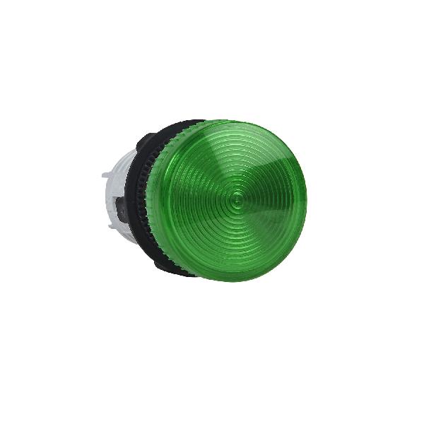 voyant rond diam 22 IP 40 vert lampe BA 9s 230 V bornes