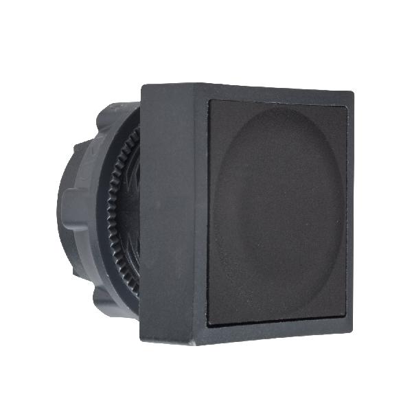 tête carrée pour bouton poussoir diam 22 noir